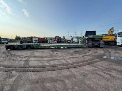 ПКФ СААБ 9893* Полуприцеп тяжеловоз 3 оси 9893-0000040-05 (Раздвижной)