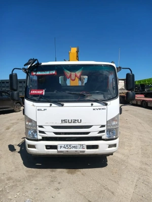 Isuzu ELF 8.3 Бортовой с КМУ ELF KV100 (Дизельный, 3.0 л, 140 л.с. МТ)